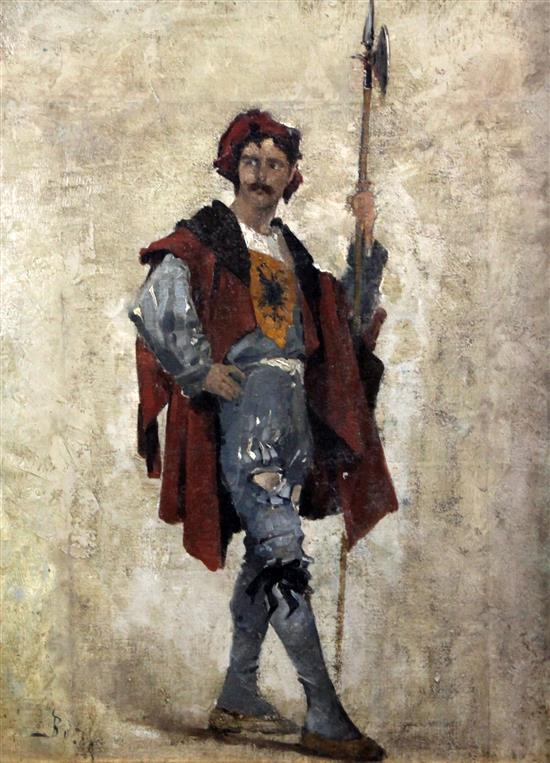 Frank Myers Boggs (1855–1926) Study of a Prussian Halbadier, 24 x 18in.